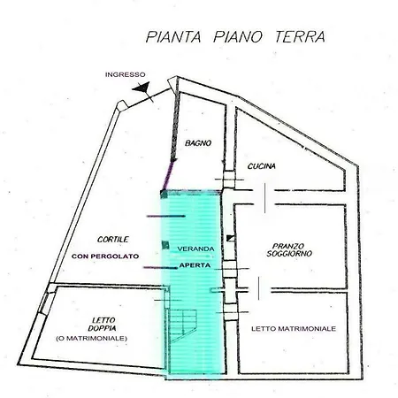 בית נופש Orosei Centro-Incantevole Pergolato Esterno אורוסיי